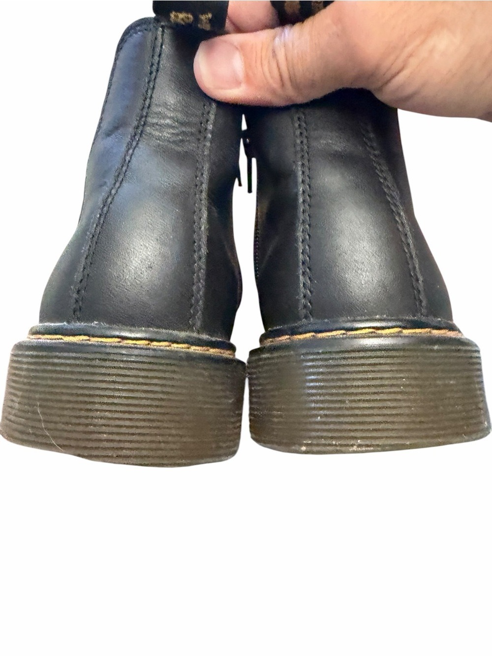 Dr. Martens 2976 Black Leather Chelsea Boots Side Zip Entry Size 37/6 Women’s - Picture 4 of 7